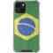 Brazil Flag Distressed iPhone 15 Plus Clear Case